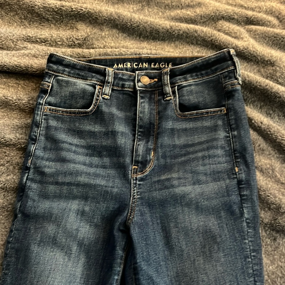 American eagle blue skinny jeans never worn